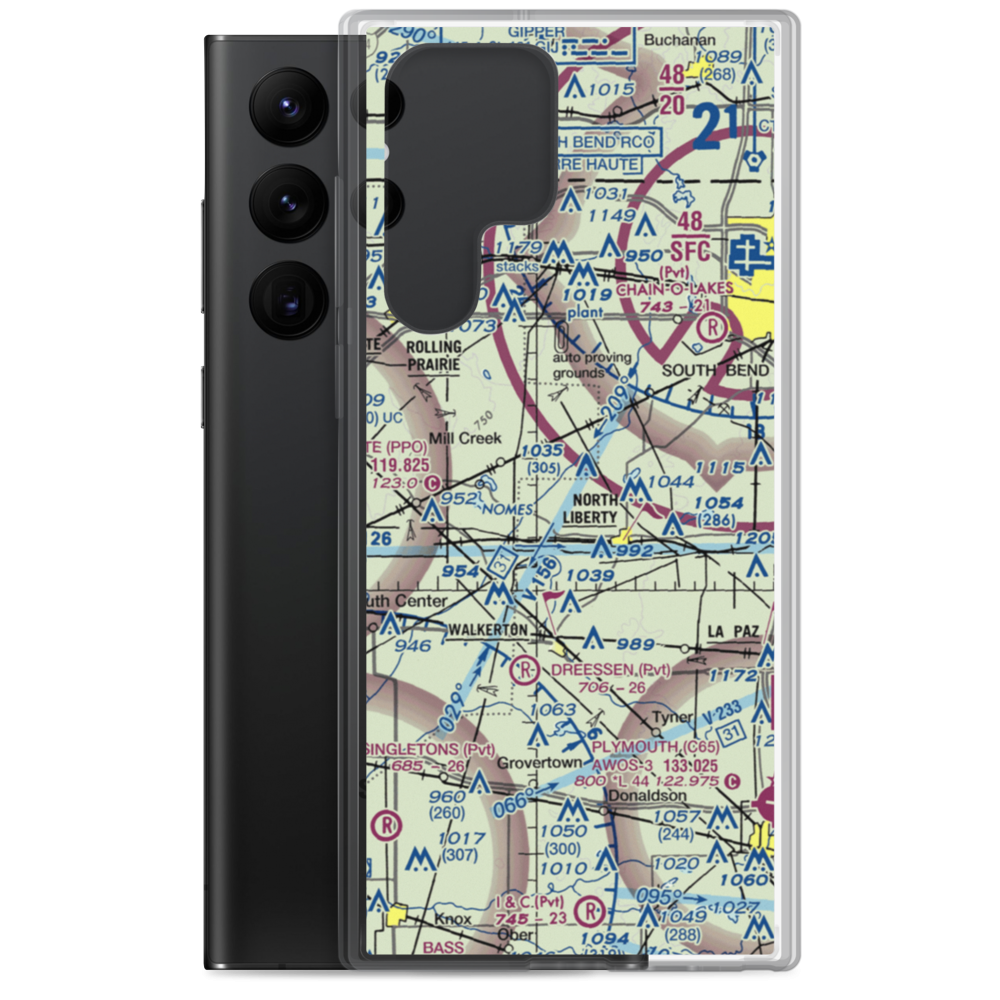 Dillon Airport (9II3) VFR Sectional Samsung Case Samsung Galaxy S22 Ultra model shown