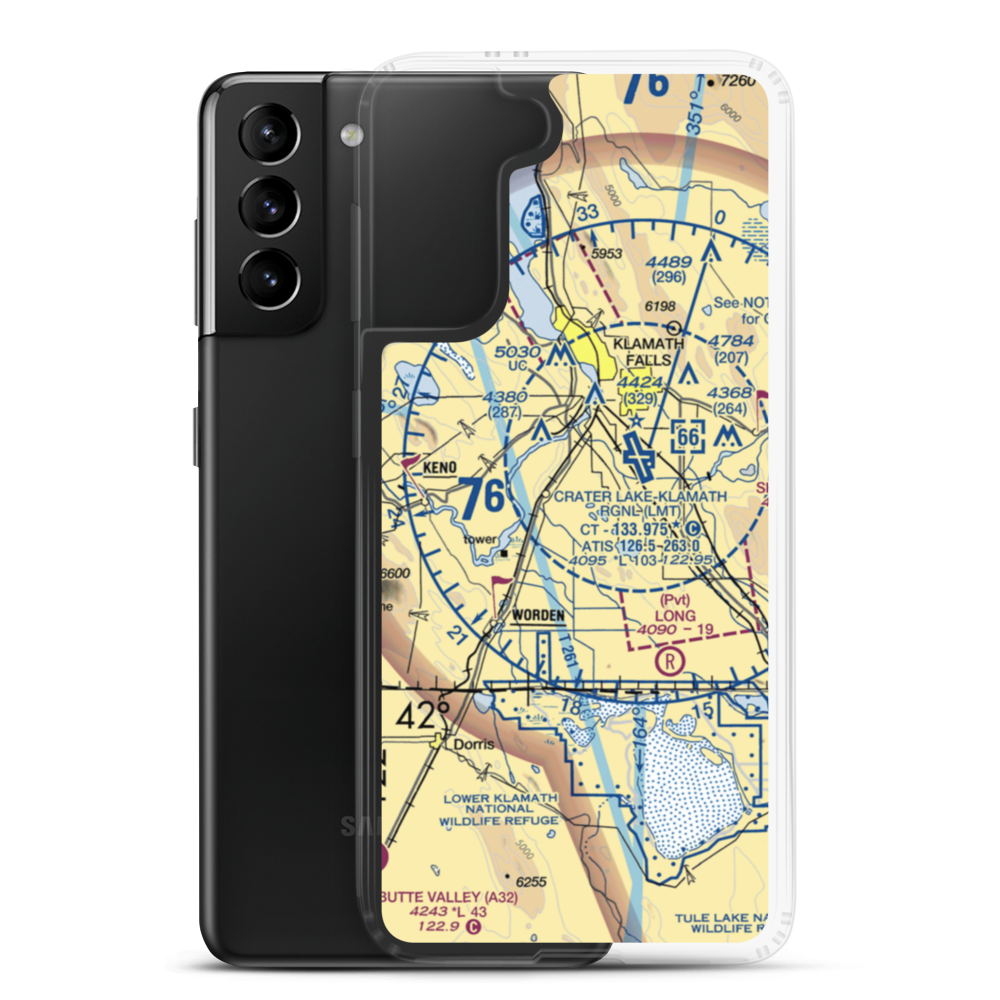 Dillon Field Airport (3OG3) VFR Sectional Samsung Case Samsung Galaxy S21 Plus model shown