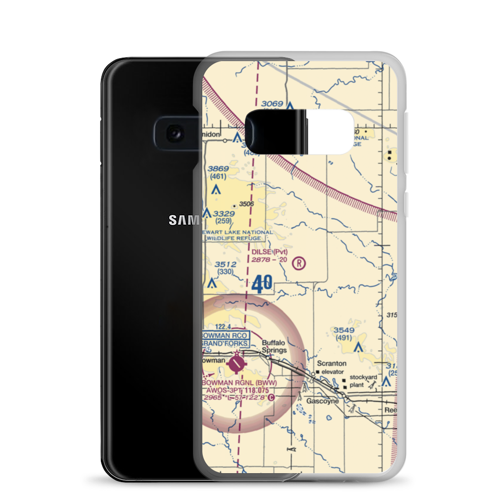 Dilse Private Airstrip (NA98) VFR Sectional Samsung Case Samsung Galaxy S10e model shown
