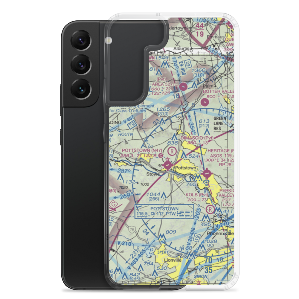 Dimascio Field (14PA) VFR Sectional Samsung Case Samsung Galaxy S22 Plus model shown