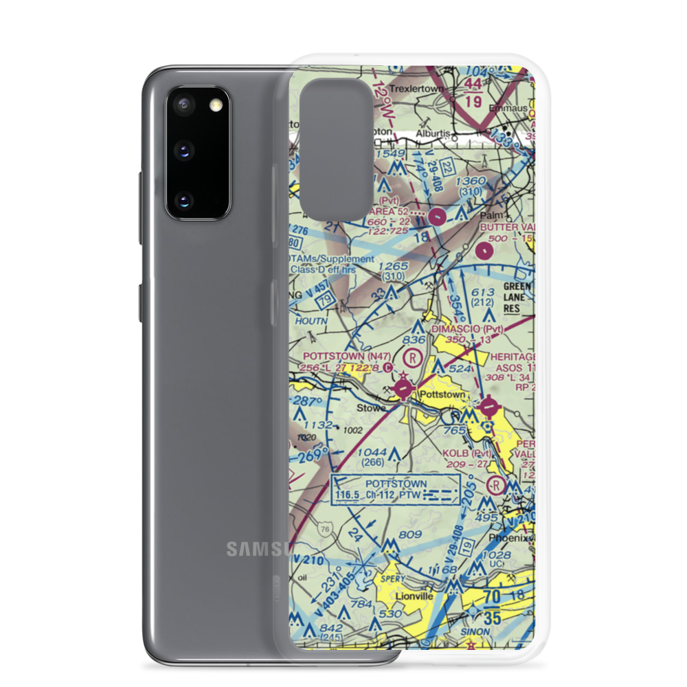 Dimascio Field (14PA) VFR Sectional Samsung Case Samsung Galaxy S20 model shown