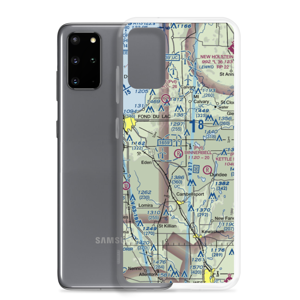 Dinnerbell Airport (61WI) VFR Sectional Samsung Case Samsung Galaxy S20 Plus model shown