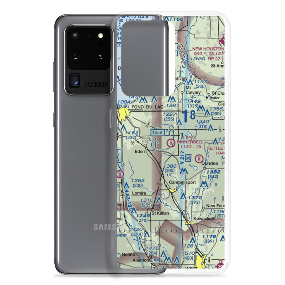 Dinnerbell Airport (61WI) VFR Sectional Samsung Case Samsung Galaxy S20 Ultra model shown