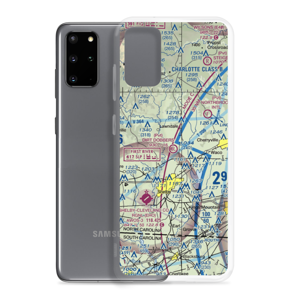 Dirt Dobber's Grass Strip (NC97) VFR Sectional Samsung Case Samsung Galaxy S20 Plus model shown