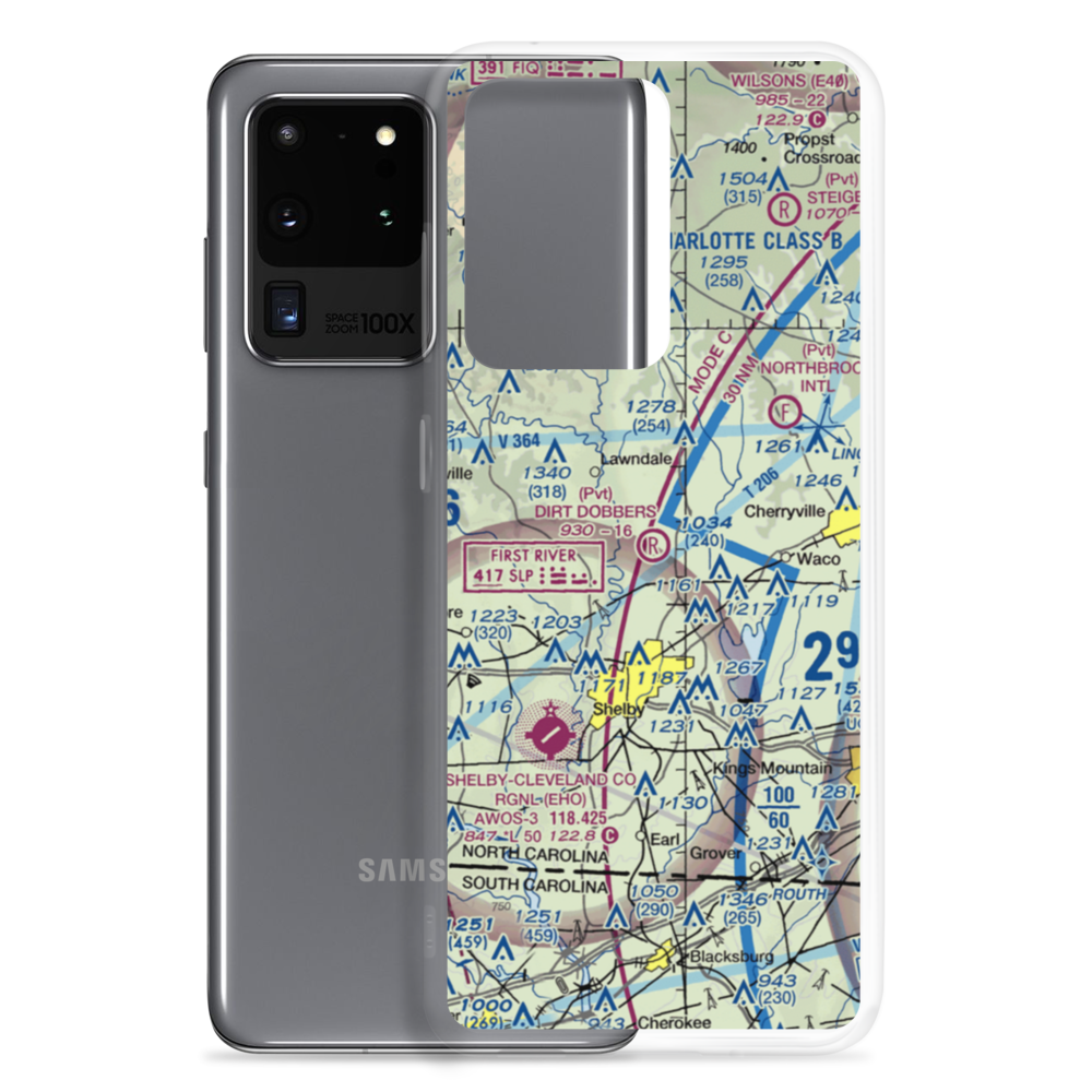 Dirt Dobber's Grass Strip (NC97) VFR Sectional Samsung Case Samsung Galaxy S20 Ultra model shown