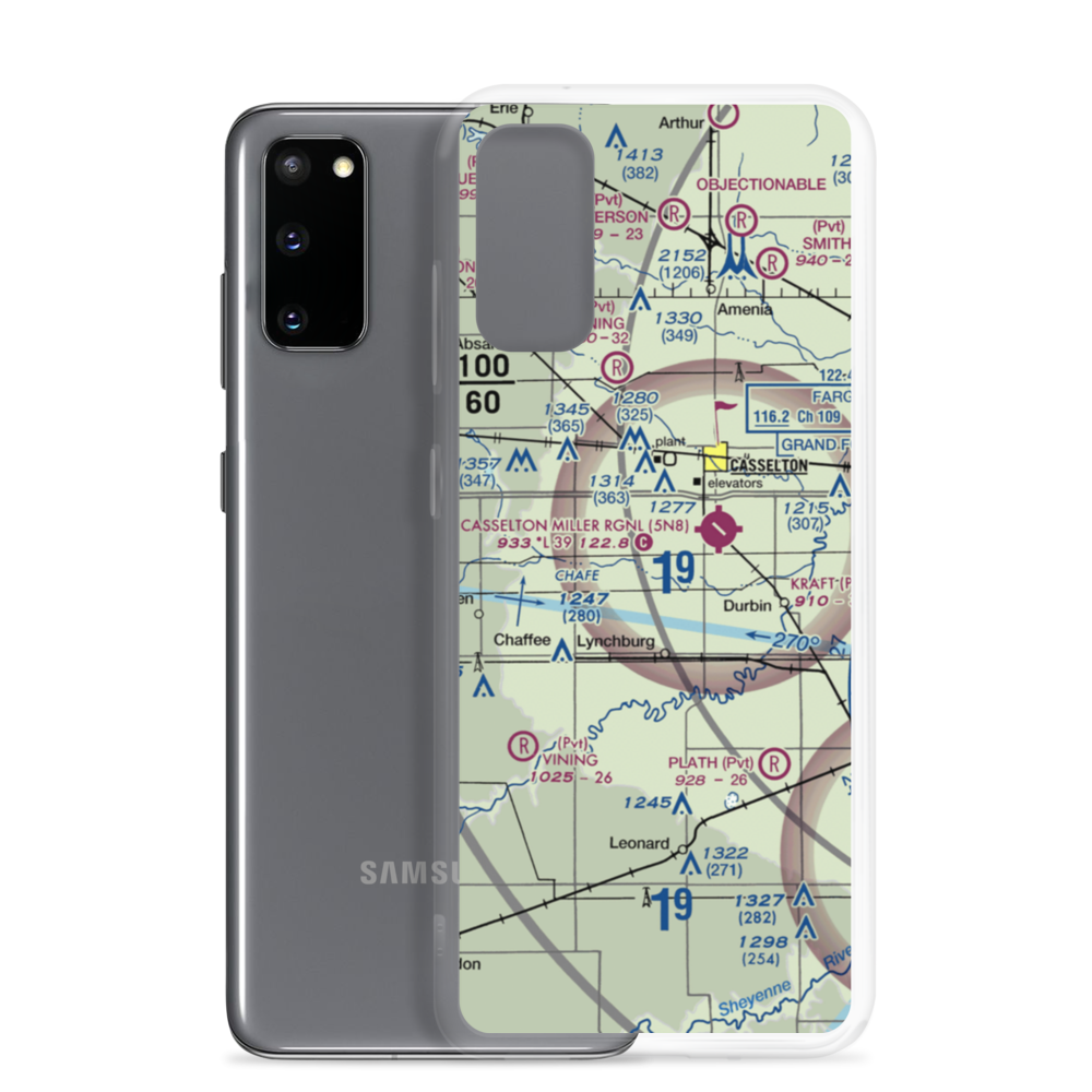 Dittmer Airport (1ND7) VFR Sectional Samsung Case Samsung Galaxy S20 model shown