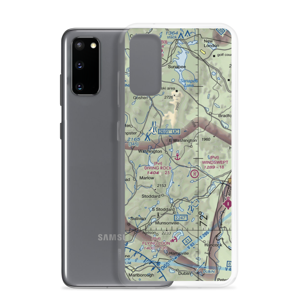 Diving Rock Seaplane Base (07NH) VFR Sectional Samsung Case Samsung Galaxy S20 model shown