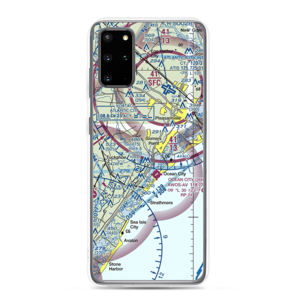 Dix Field (0NJ6) VFR Sectional Samsung Case Samsung Galaxy S20 Plus model shown