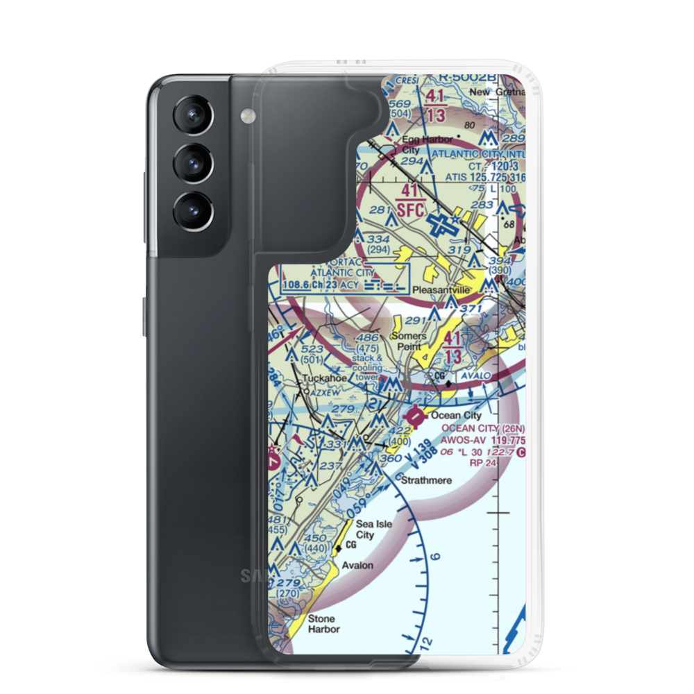Dix Field (0NJ6) VFR Sectional Samsung Case Samsung Galaxy S21 model shown