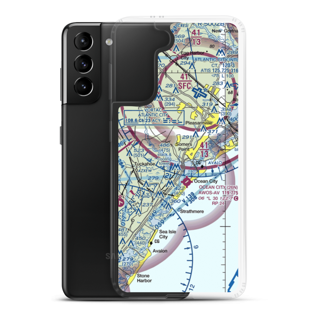 Dix Field (0NJ6) VFR Sectional Samsung Case Samsung Galaxy S21 Plus model shown