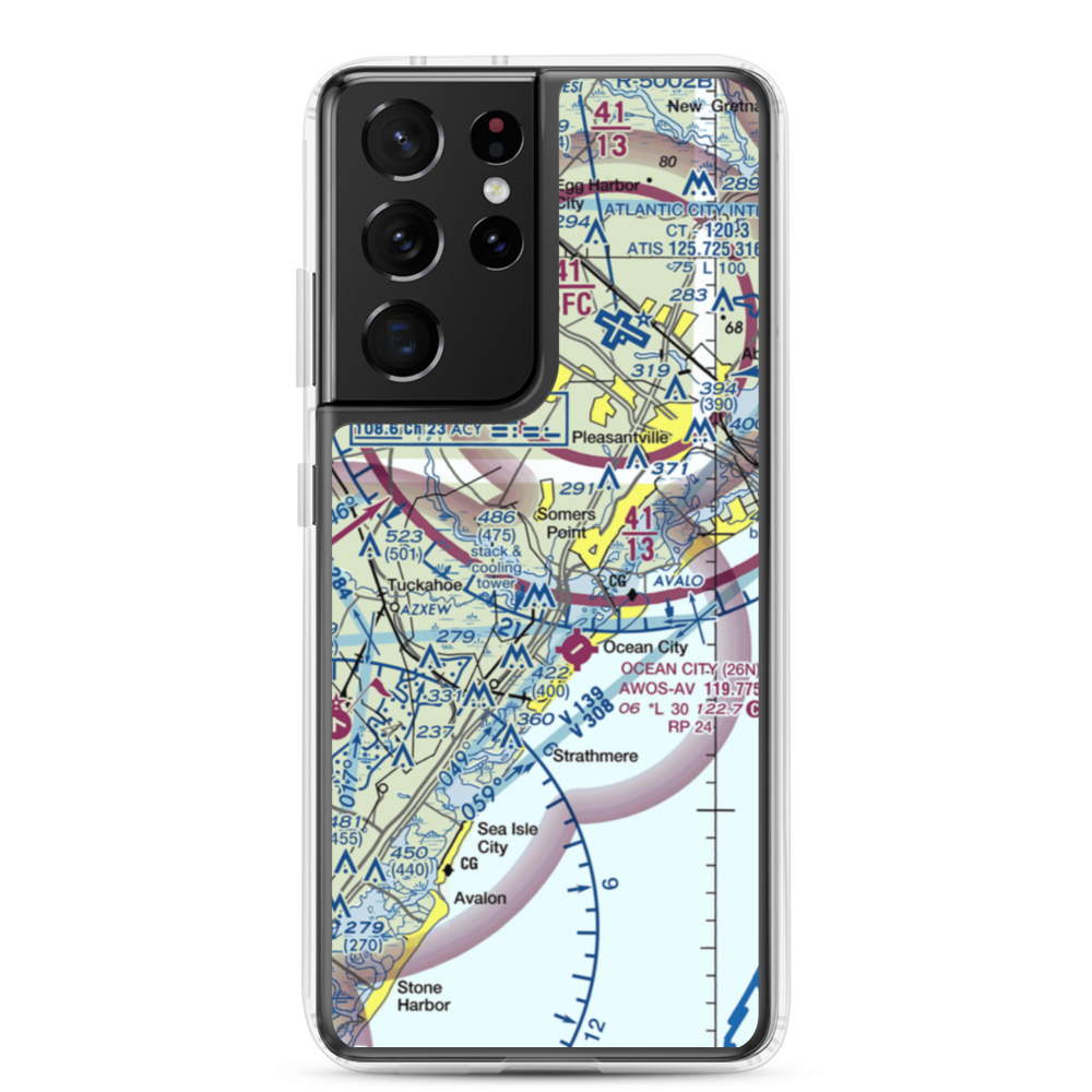 Dix Field (0NJ6) VFR Sectional Samsung Case Samsung Galaxy S21 Ultra model shown