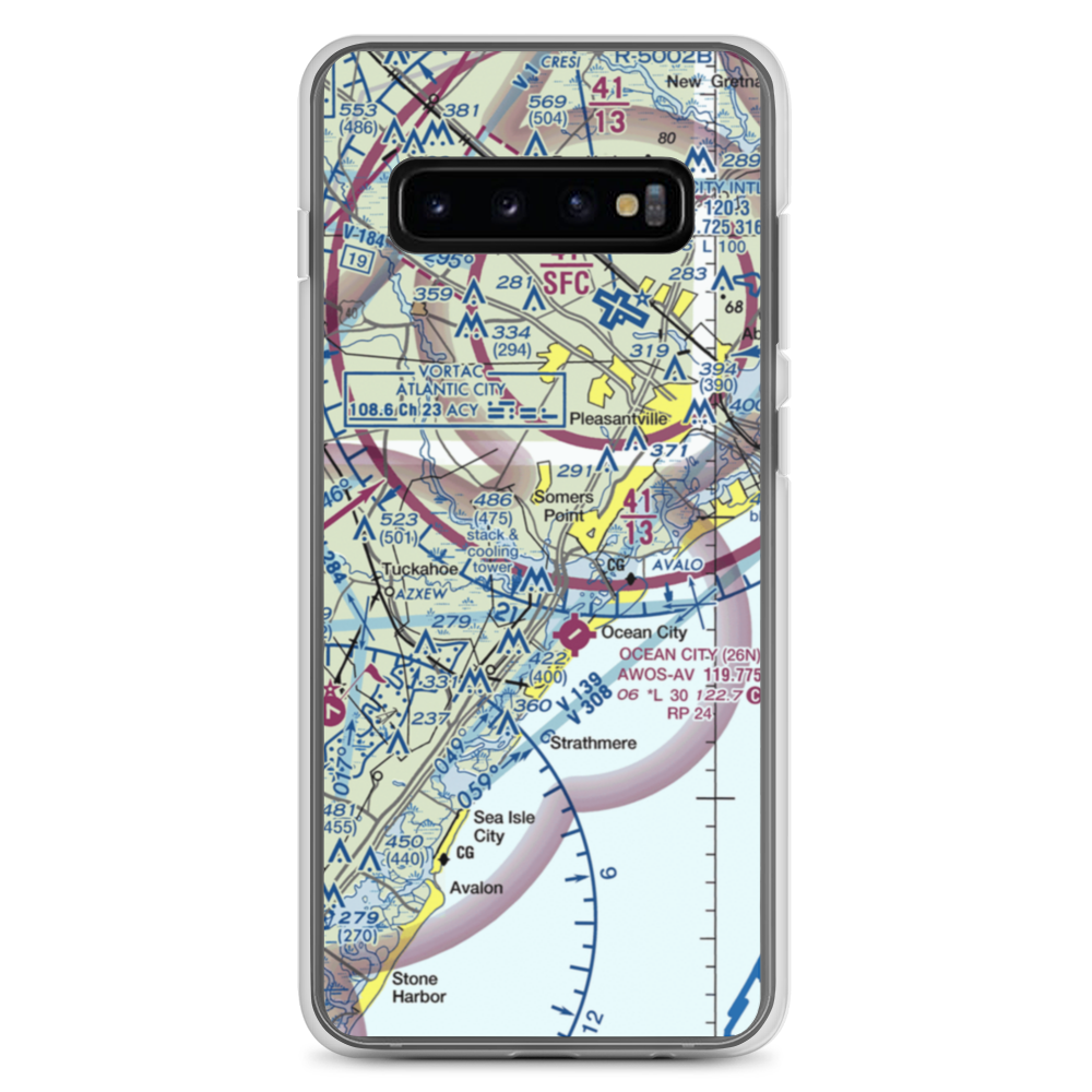 Dix Field (0NJ6) VFR Sectional Samsung Case Samsung Galaxy S10+ model shown