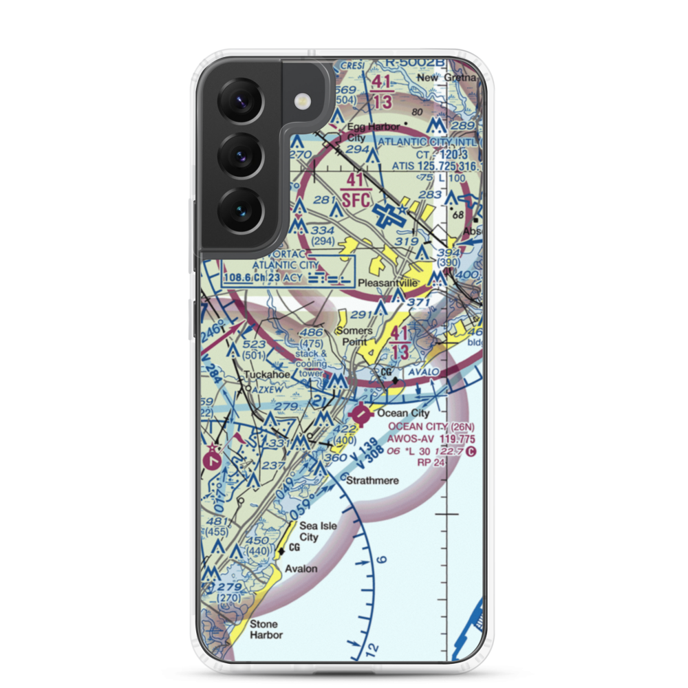 Dix Field (0NJ6) VFR Sectional Samsung Case Samsung Galaxy S22 Plus model shown