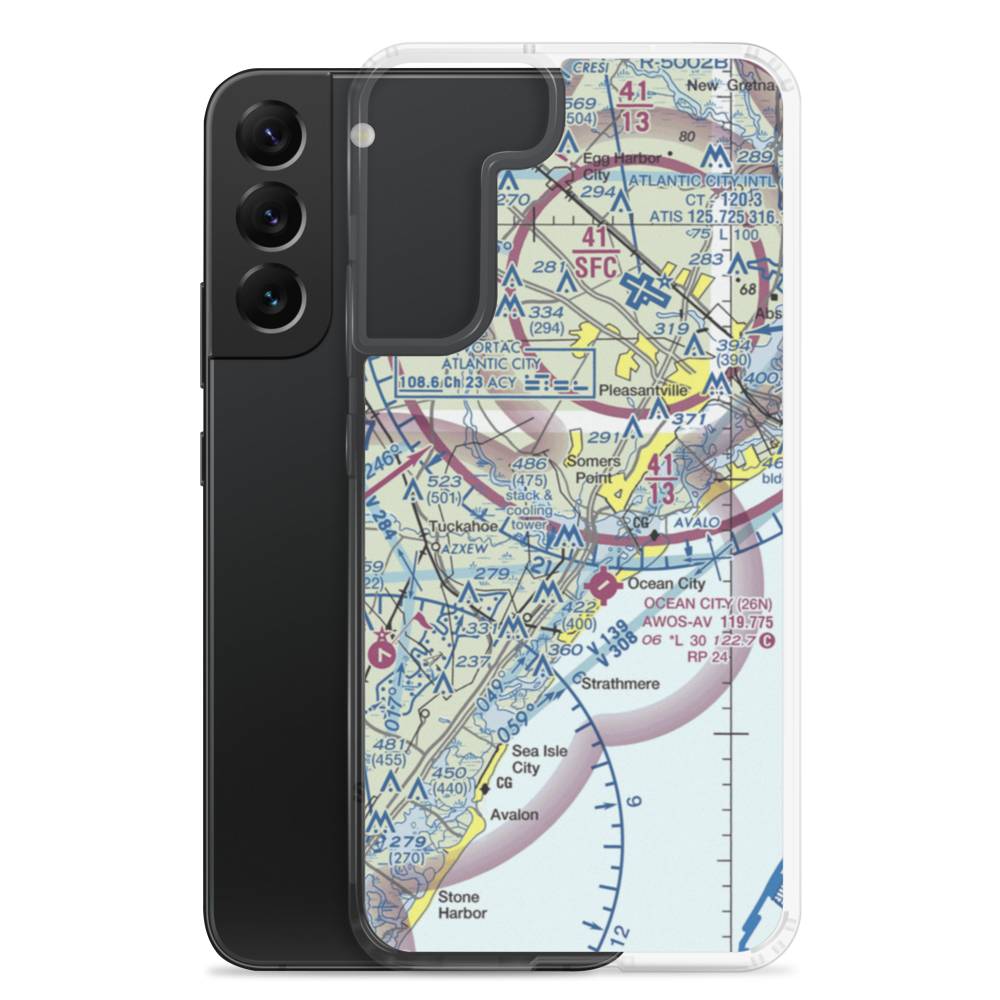 Dix Field (0NJ6) VFR Sectional Samsung Case Samsung Galaxy S22 Plus model shown