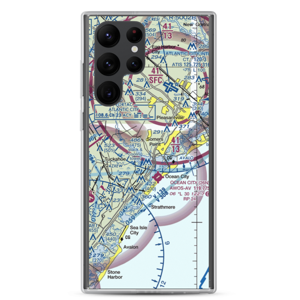 Dix Field (0NJ6) VFR Sectional Samsung Case Samsung Galaxy S22 Ultra model shown