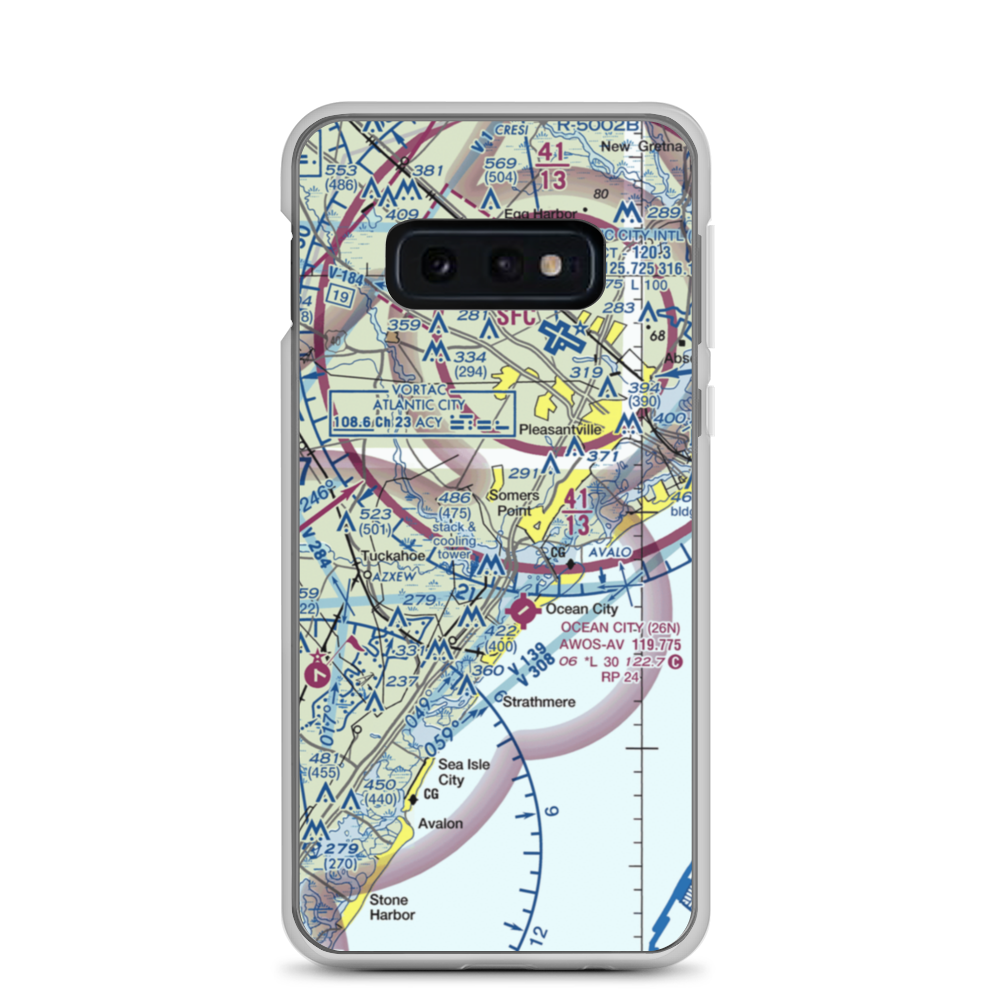 Dix Field (0NJ6) VFR Sectional Samsung Case Samsung Galaxy S10e model shown