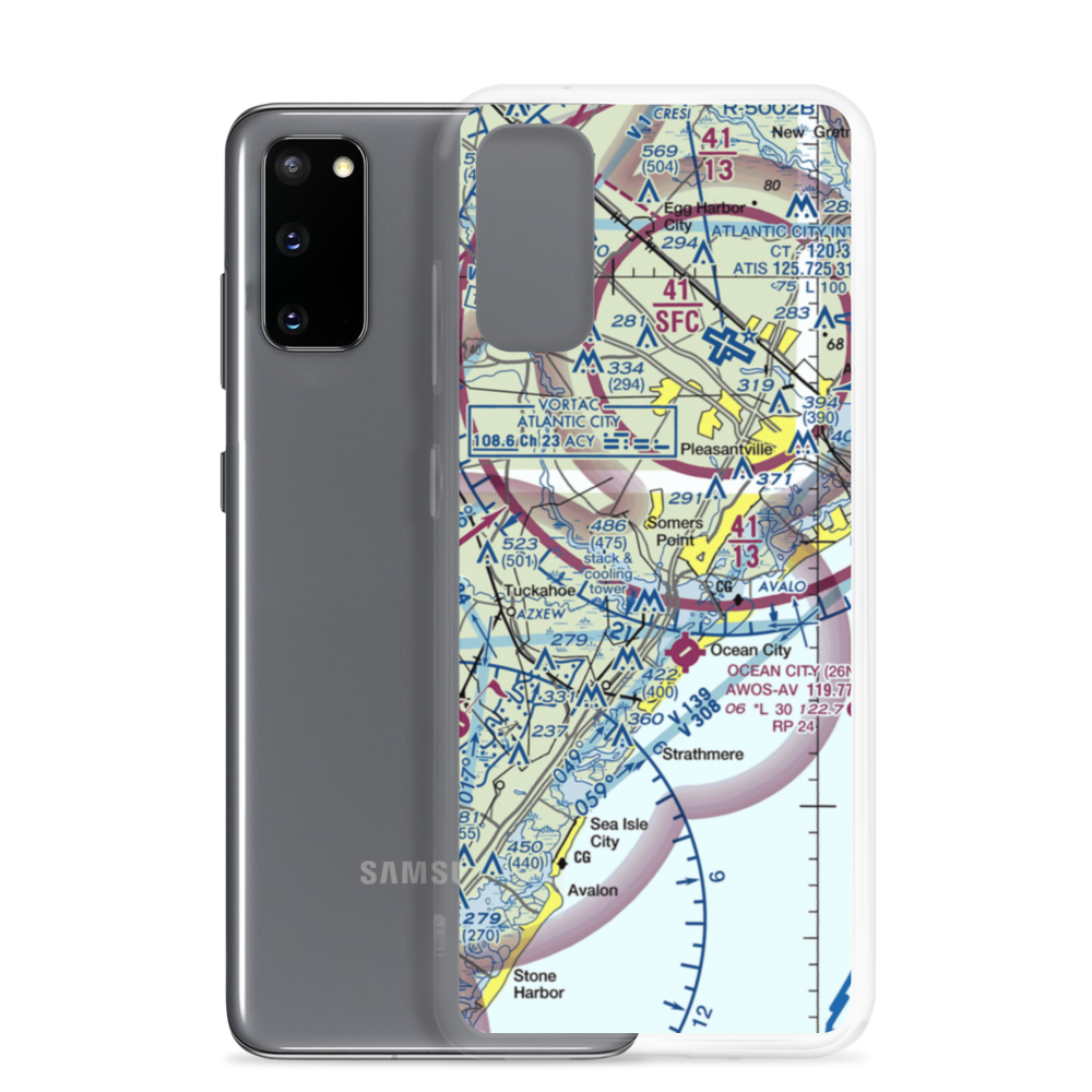 Dix Field (0NJ6) VFR Sectional Samsung Case Samsung Galaxy S20 model shown