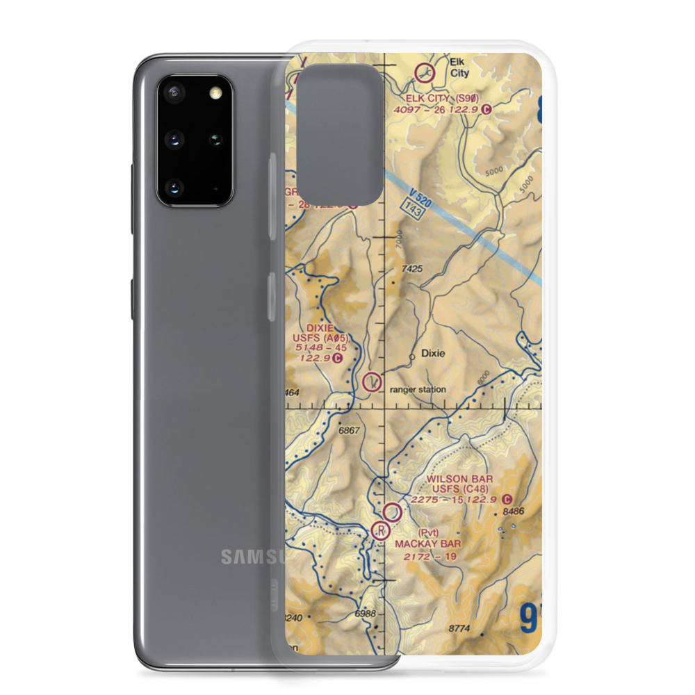 Dixie Town Airport (US-0010) VFR Sectional Samsung Case Samsung Galaxy S20 Plus model shown