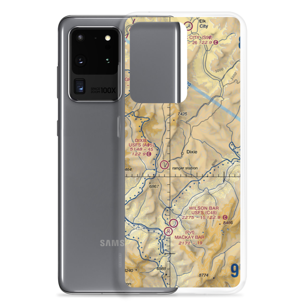 Dixie Town Airport (US-0010) VFR Sectional Samsung Case Samsung Galaxy S20 Ultra model shown