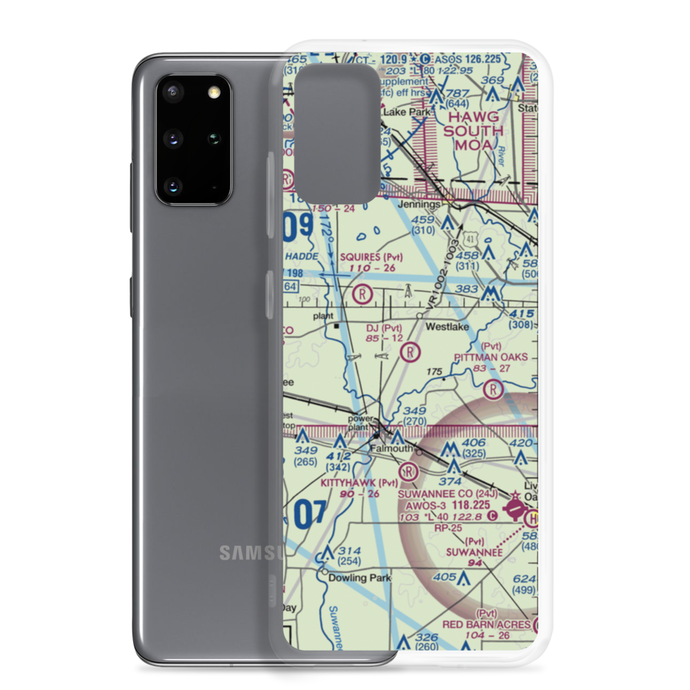 DJ Farm Airport (FA93) VFR Sectional Samsung Case Samsung Galaxy S20 Plus model shown