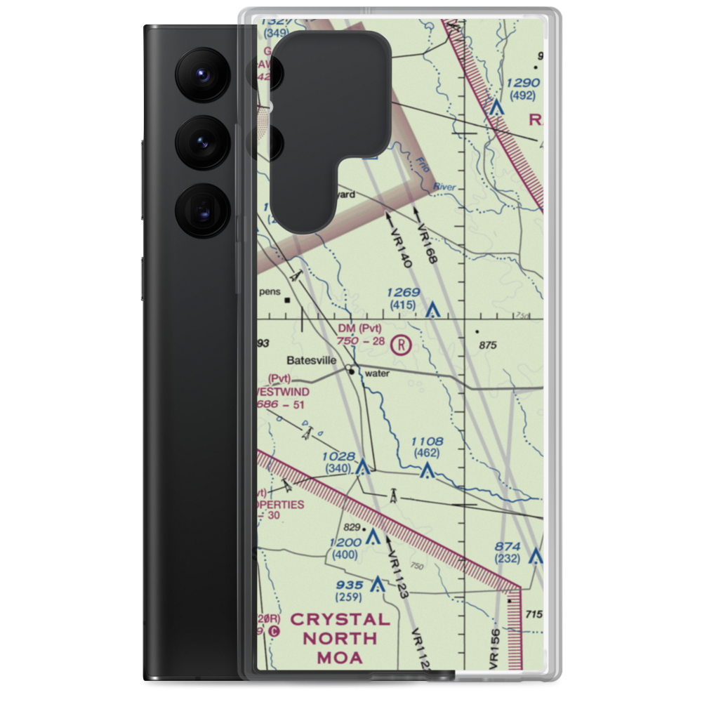 Dm Ranch Airport (XA88) VFR Sectional Samsung Case Samsung Galaxy S22 Ultra model shown