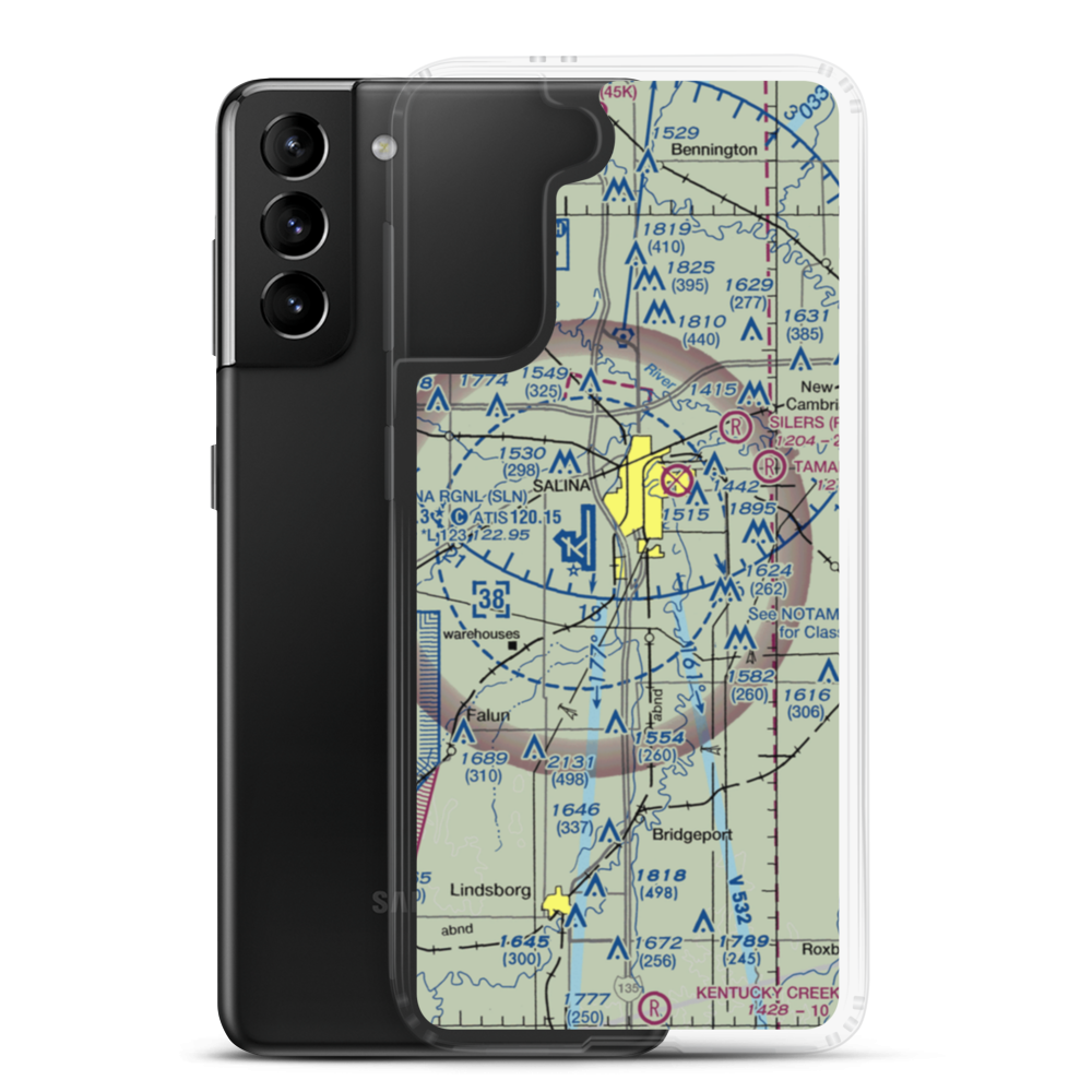 Dmh Airport (9KS9) VFR Sectional Samsung Case Samsung Galaxy S21 Plus model shown
