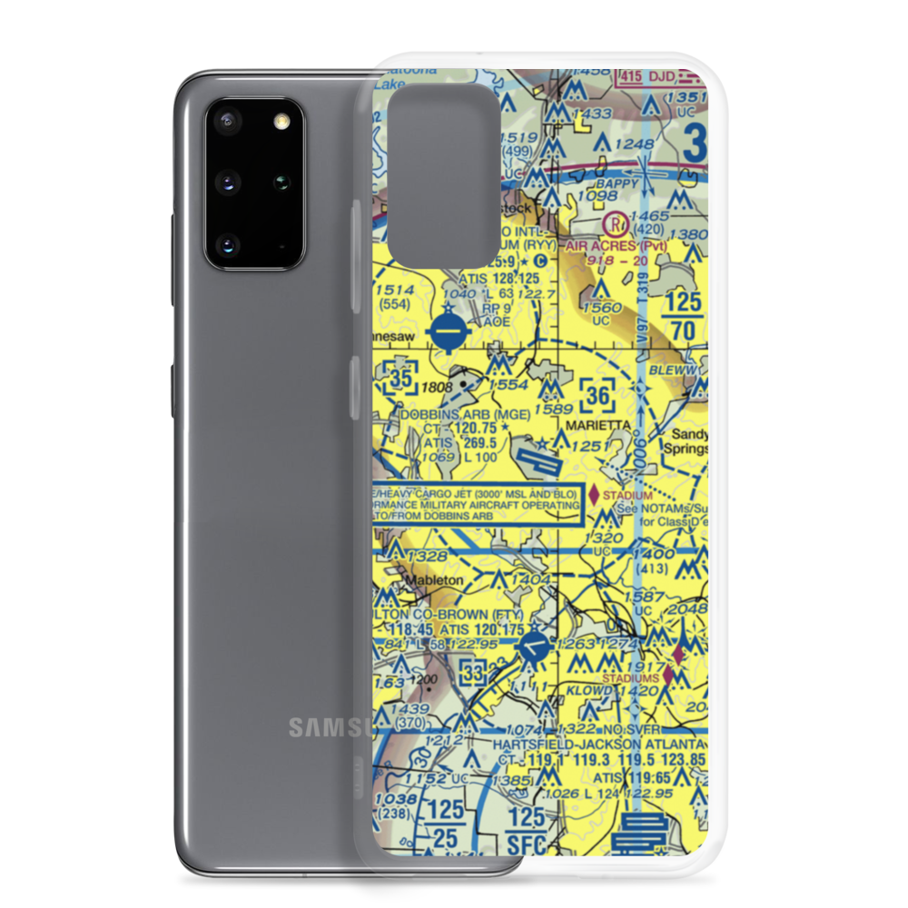 Dobbins Air Reserve Base (MGE) VFR Sectional Samsung Case Samsung Galaxy S20 Plus model shown