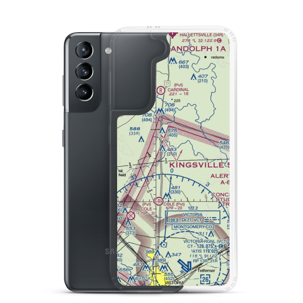 Dobbs Ranch Airport (9XS0) VFR Sectional Samsung Case Samsung Galaxy S21 model shown