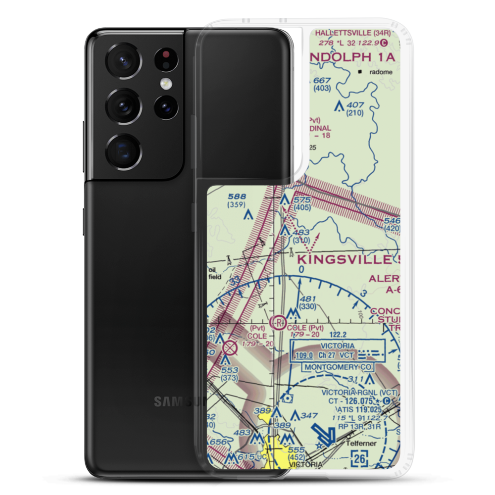 Dobbs Ranch Airport (9XS0) VFR Sectional Samsung Case Samsung Galaxy S21 Ultra model shown