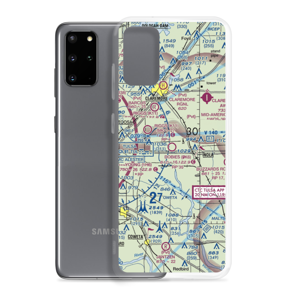 Dobie's Airport (0K6) VFR Sectional Samsung Case Samsung Galaxy S20 Plus model shown