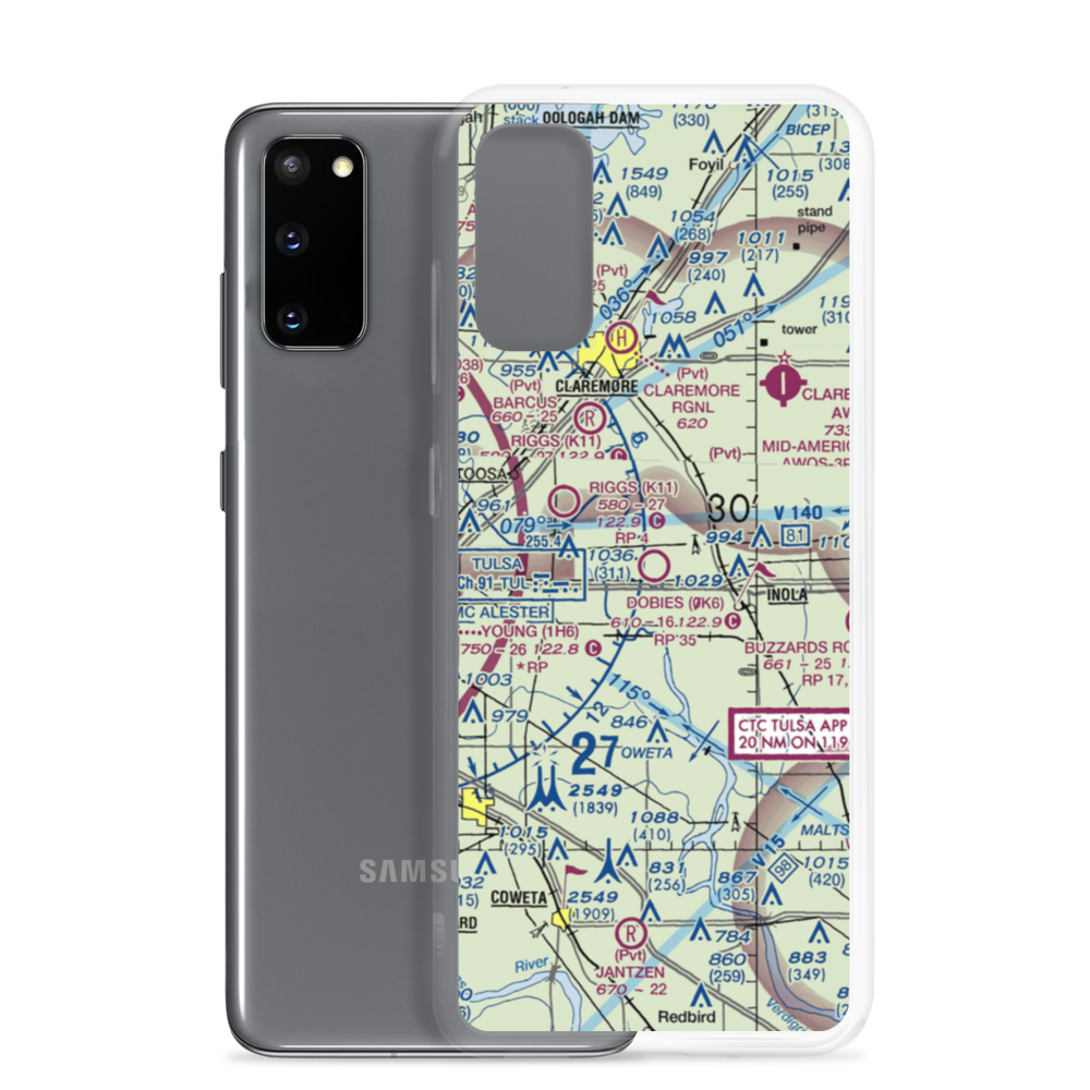 Dobie's Airport (0K6) VFR Sectional Samsung Case Samsung Galaxy S20 model shown