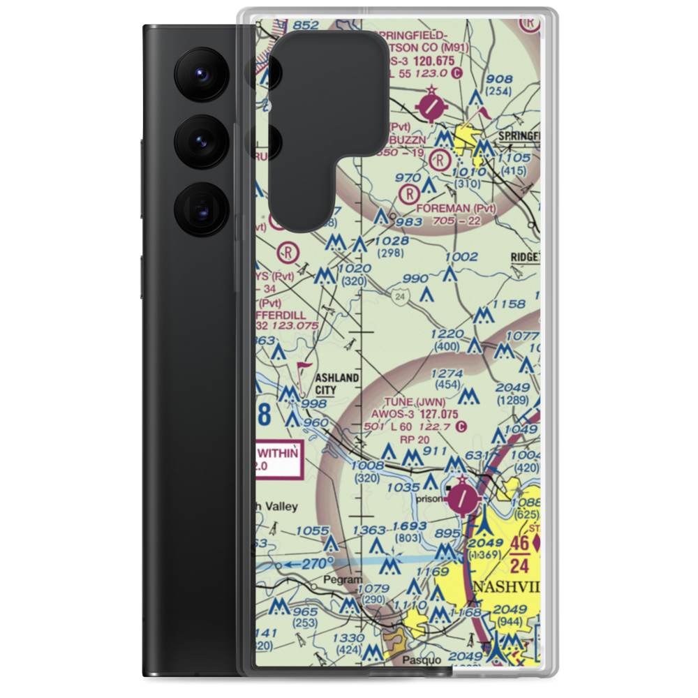 Doc Jones Field (TN73) VFR Sectional Samsung Case Samsung Galaxy S22 Ultra model shown