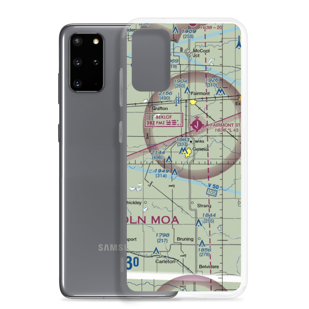 Doc's Airport (18NE) VFR Sectional Samsung Case Samsung Galaxy S20 Plus model shown