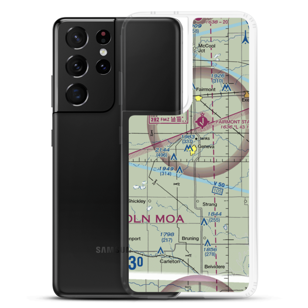 Doc's Airport (18NE) VFR Sectional Samsung Case Samsung Galaxy S21 Ultra model shown