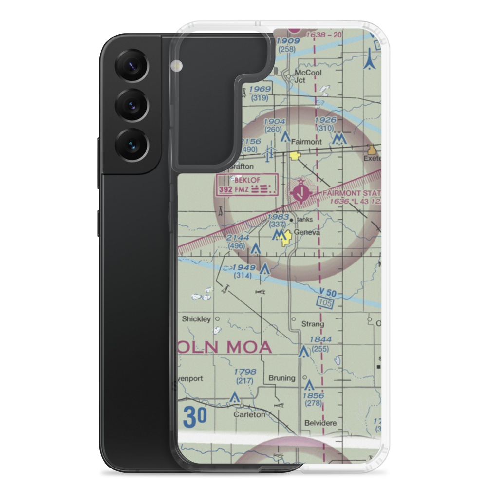 Doc's Airport (18NE) VFR Sectional Samsung Case Samsung Galaxy S22 Plus model shown