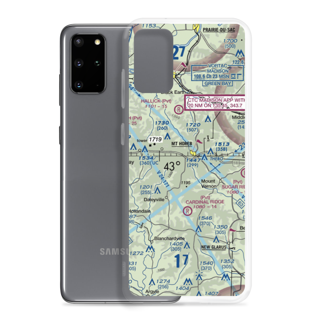 Docken Field (37WI) VFR Sectional Samsung Case Samsung Galaxy S20 Plus model shown