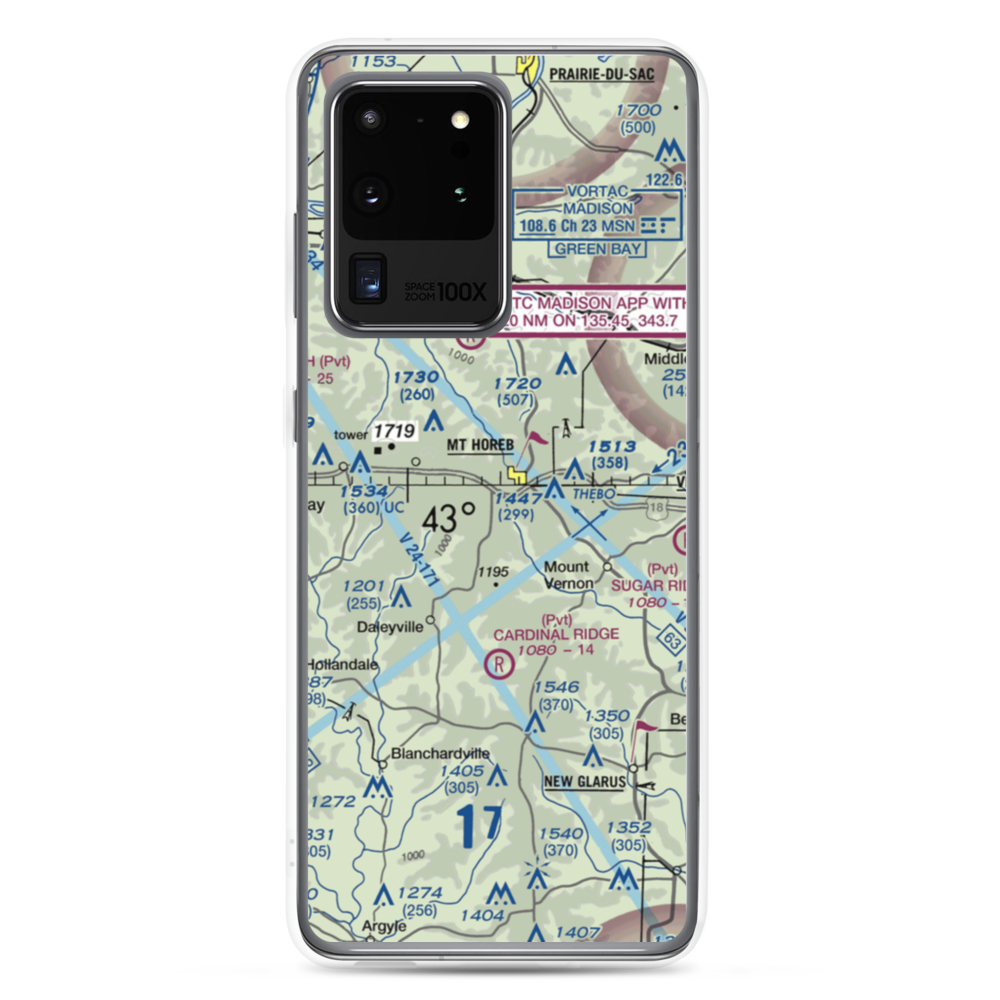 Docken Field (37WI) VFR Sectional Samsung Case Samsung Galaxy S20 Ultra model shown