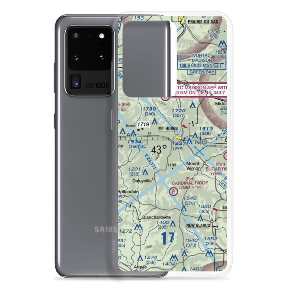 Docken Field (37WI) VFR Sectional Samsung Case Samsung Galaxy S20 Ultra model shown