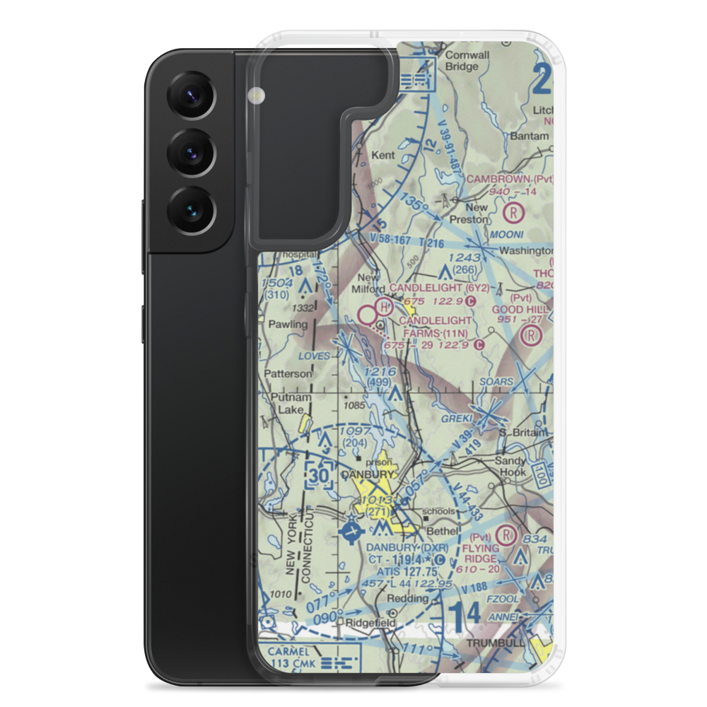 Docktors Field (CT51) VFR Sectional Samsung Case Samsung Galaxy S22 Plus model shown