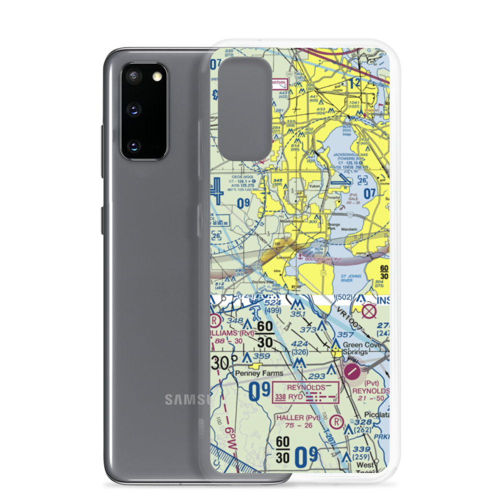 Doctors Lake Seaplane Base (62FD) VFR Sectional Samsung Case Samsung Galaxy S20 model shown