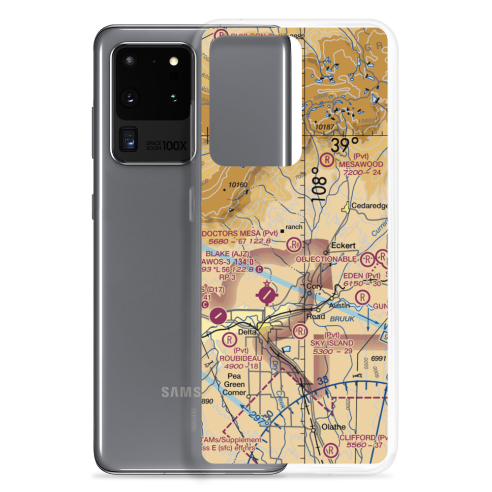 Doctors Mesa Airport (6CO0) VFR Sectional Samsung Case Samsung Galaxy S20 Ultra model shown