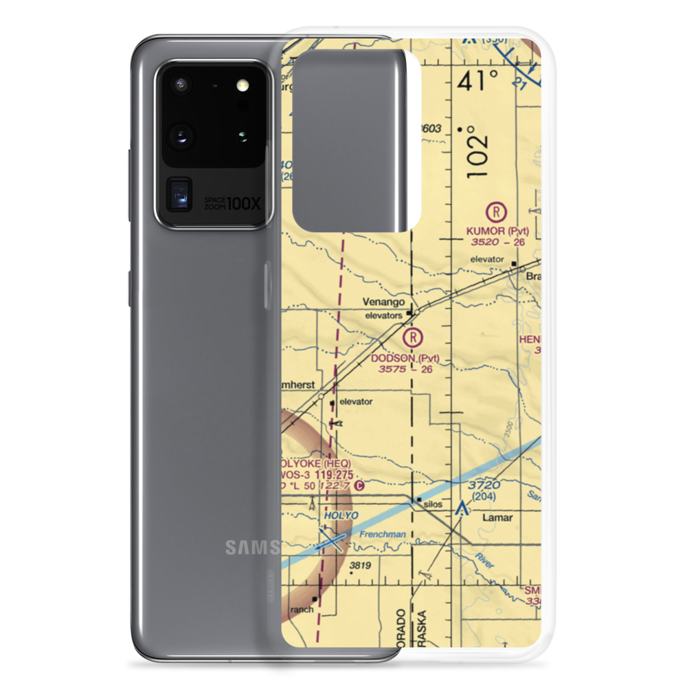 Dodson Brothers Airport (5NE9) VFR Sectional Samsung Case Samsung Galaxy S20 Ultra model shown