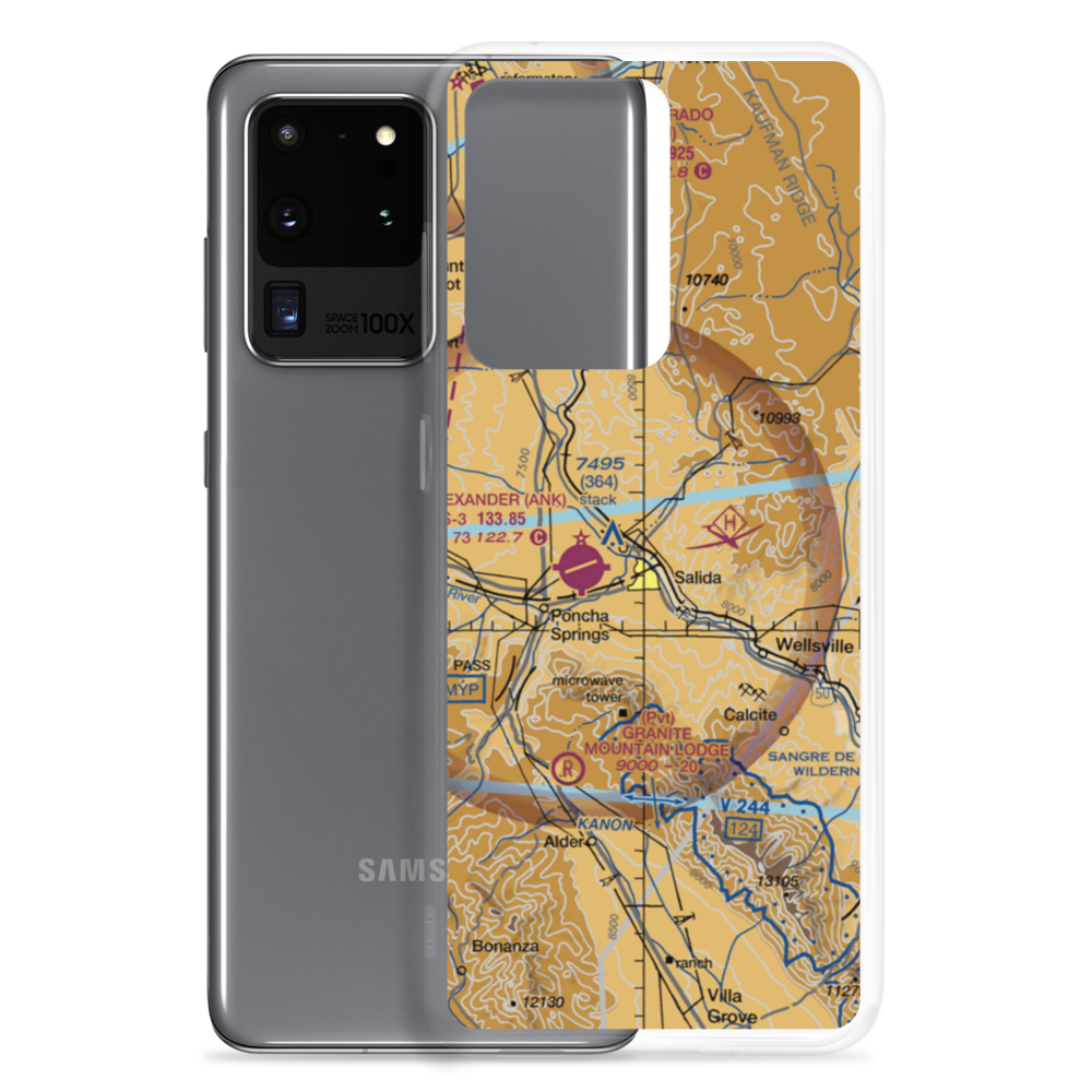Dodsworth Airport (1CO7) VFR Sectional Samsung Case Samsung Galaxy S20 Ultra model shown