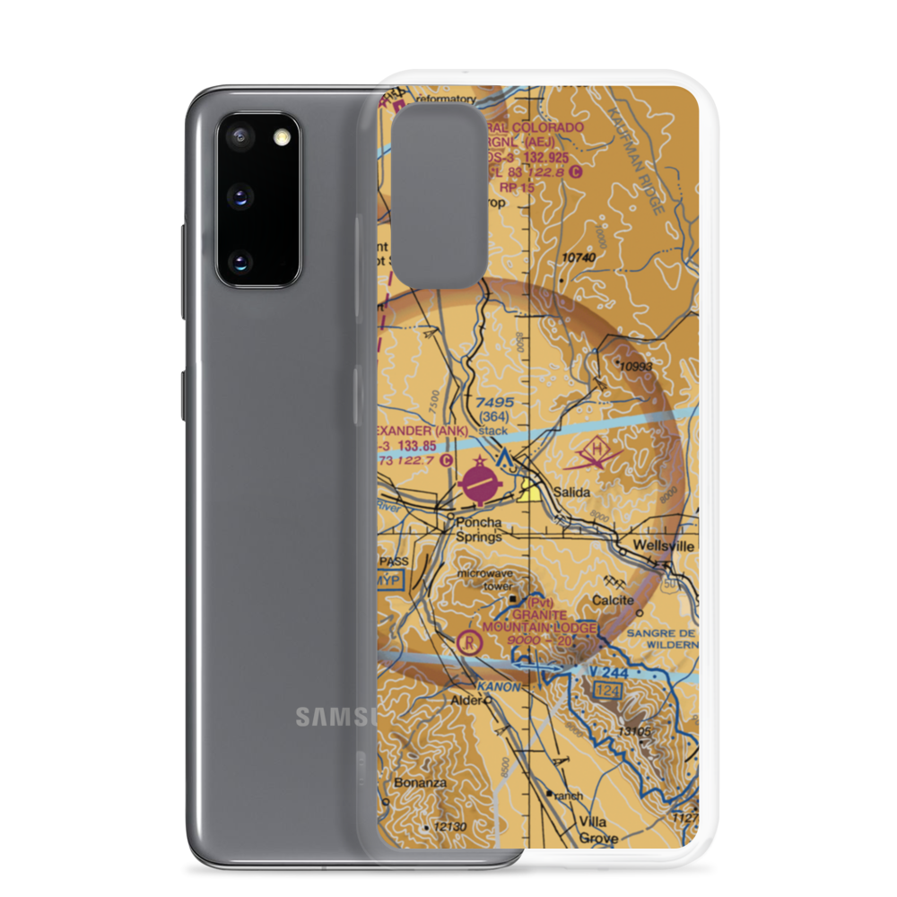 Dodsworth Airport (1CO7) VFR Sectional Samsung Case Samsung Galaxy S20 model shown