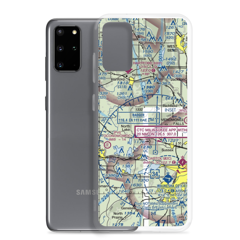 Doering Farms Airfield (0WI2) VFR Sectional Samsung Case Samsung Galaxy S20 Plus model shown