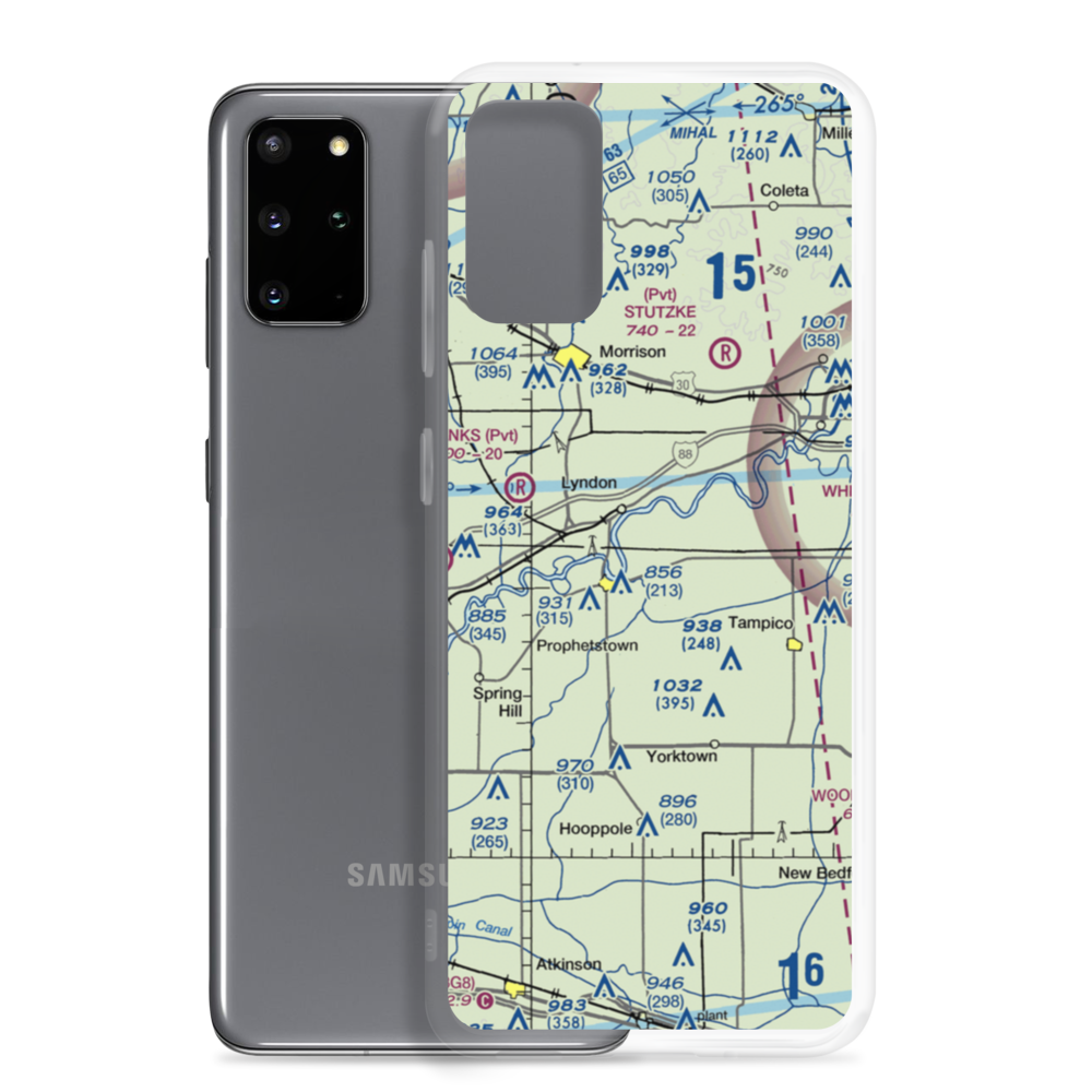 Doering's Port Airport (LL61) VFR Sectional Samsung Case Samsung Galaxy S20 Plus model shown