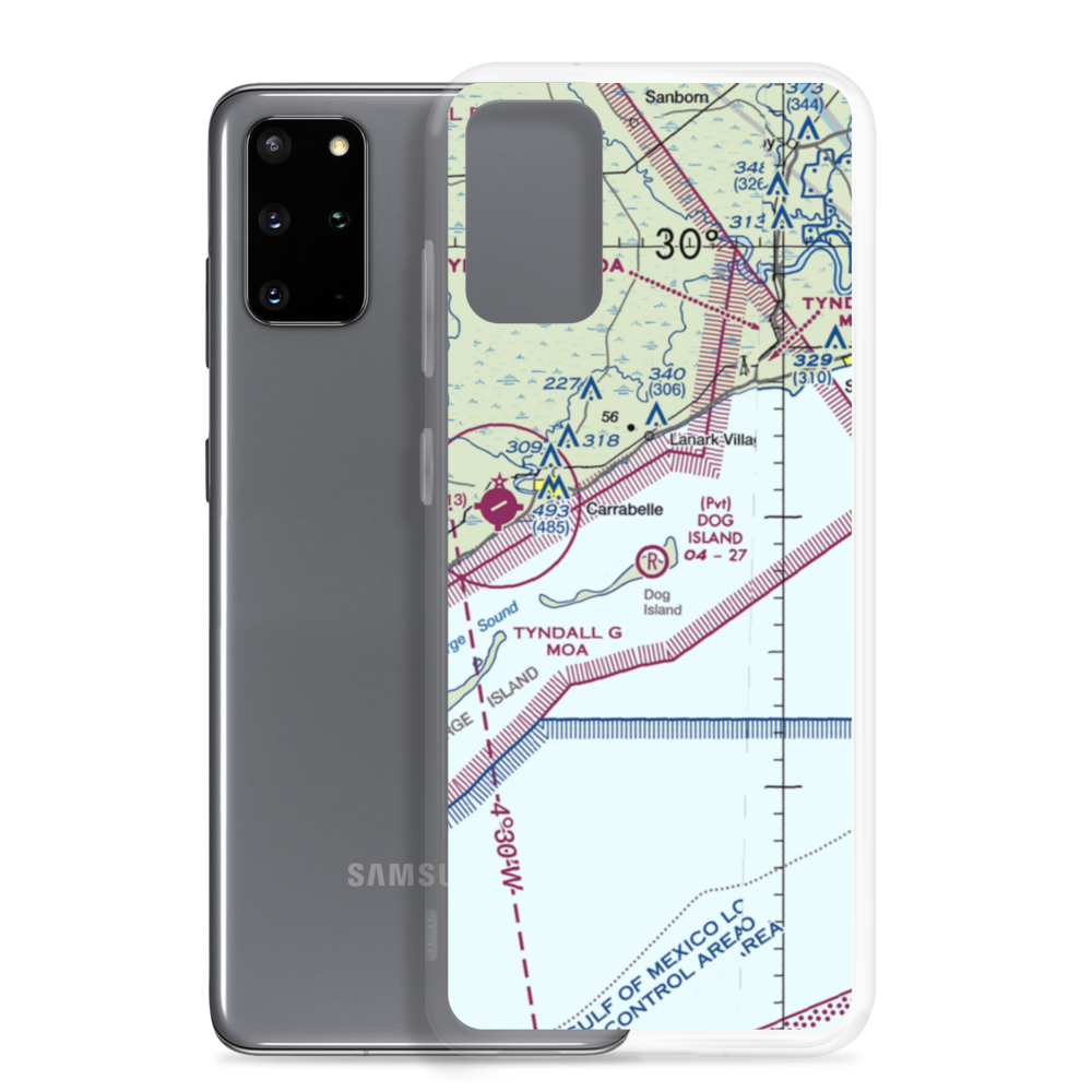 Dog Island Airport (FA43) VFR Sectional Samsung Case Samsung Galaxy S20 Plus model shown