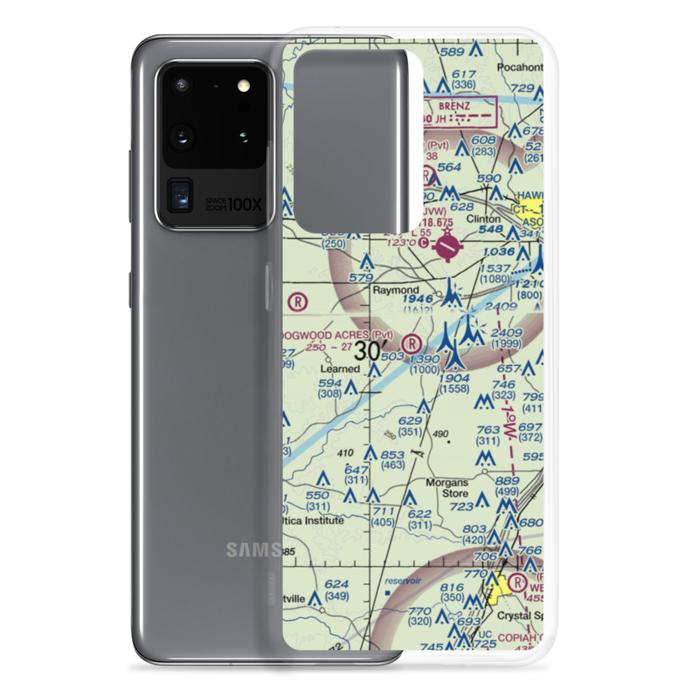 Dogwood Acres Airport (4MS2) VFR Sectional Samsung Case Samsung Galaxy S20 Ultra model shown