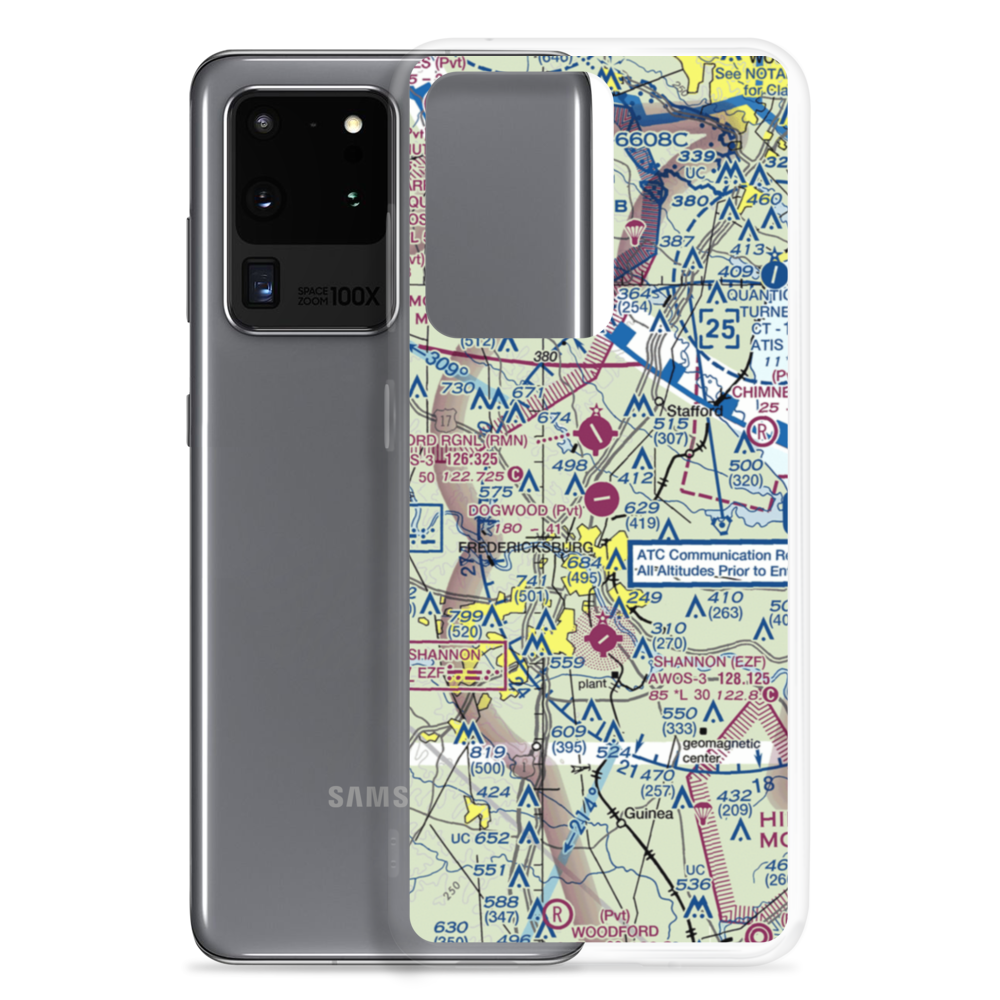 Dogwood Airpark (VA42) VFR Sectional Samsung Case Samsung Galaxy S20 Ultra model shown