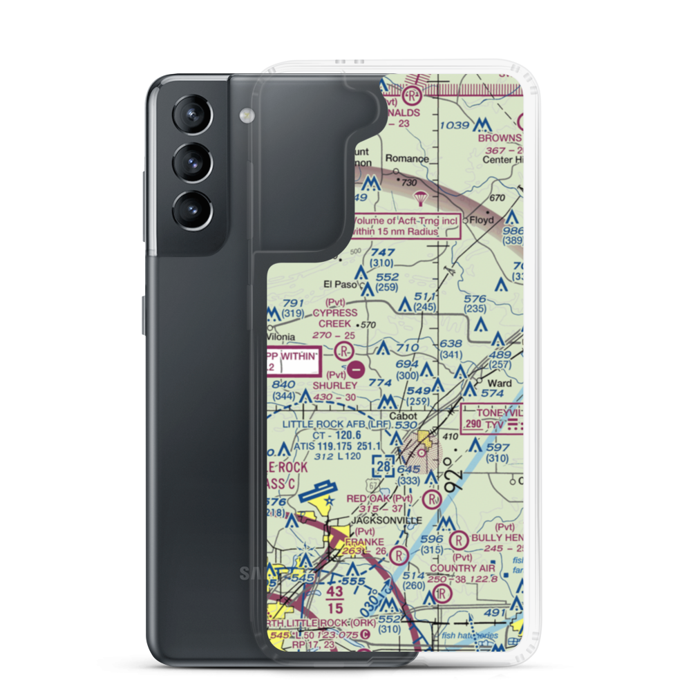 Dogwood Airport (73AR) VFR Sectional Samsung Case Samsung Galaxy S21 model shown
